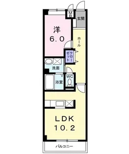 プランドール美景【2階】の間取り