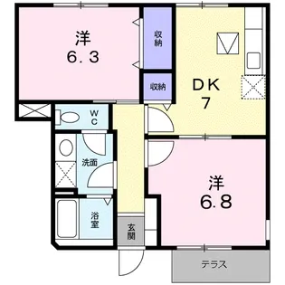 ノヴェル【1階】の間取り