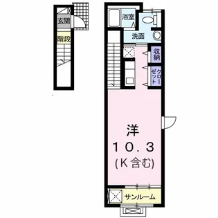 フォンターナ・コート【2階】の間取り