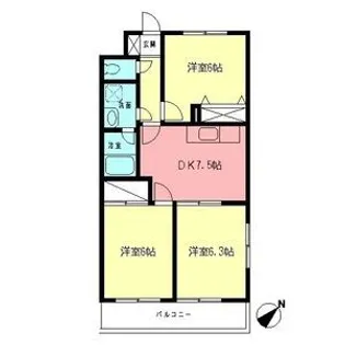 コンフォートソシア【3階】の間取り