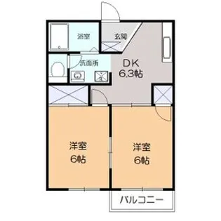 アレイハイムS・U【2階】の間取り