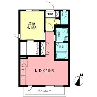 サンサール【2階】の間取り