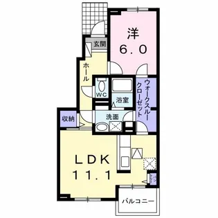 アステールⅠ【1階】の間取り
