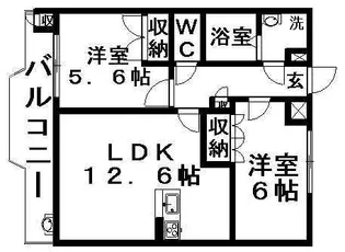 ドリームガーデン【2階】の間取り