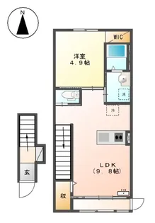 カーサミミー【2階】の間取り