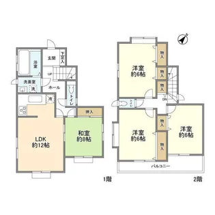神奈川県相模原市南区豊町【一戸建】の間取り