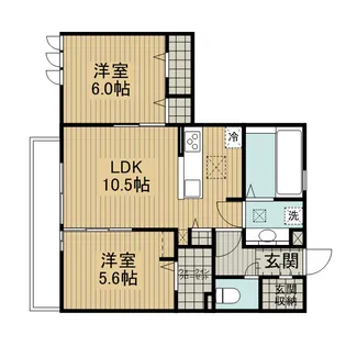 コンフォート プラス・T【2階】の間取り