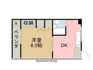 足立ハイツ【303号室】の間取り
