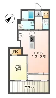 エスタシオン【1階】の間取り