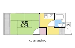コーポ大島【202号室】の間取り
