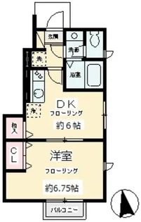 フレヴェール【1階】の間取り