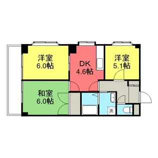 3Kの間取り画像