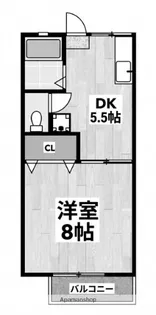 パーシモンアネックス【2階】の間取り