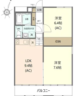 CASA FORESTA【2階】の間取り