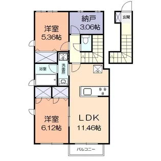 PERSIMMON【2階】の間取り
