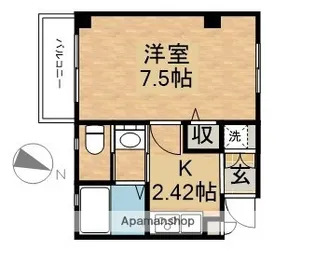 グランプレイス西橋本【2階】の間取り