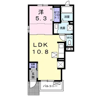 カーサ フェリーチェ【1階】の間取り