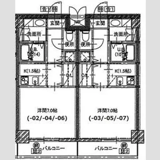 SーFORT八王子堀之内【4階】の間取り