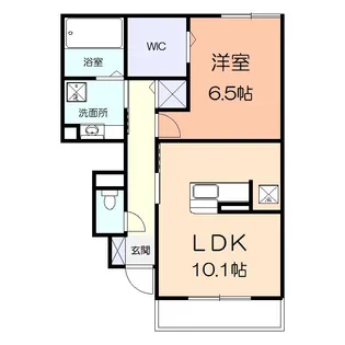 サンバード老ヶ沢【1階】の間取り