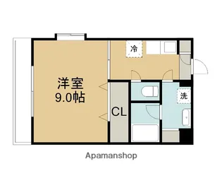 ラミアールさつき【1階】の間取り