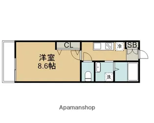 オーブFC堀之内【1階】の間取り