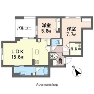 マイランド橋本【3階】の間取り