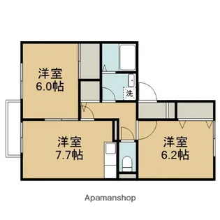 心の参番館【2階】の間取り