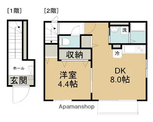 LAPI橋本【201号室】の間取り
