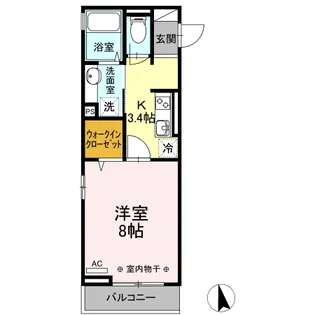 ヴィクトワール【3階】の間取り