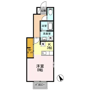シーゲート八王子【1階】の間取り