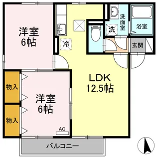 パレアナ【1階】の間取り