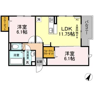 マルベリー【2階】の間取り