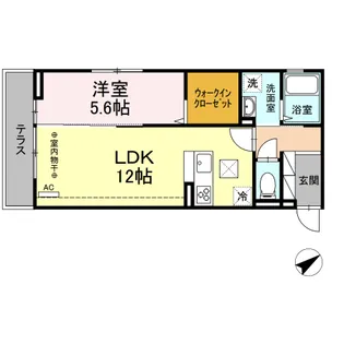 ベル・フローレベル・ソレイユ ベル・ソレイユ【1階】の間取り