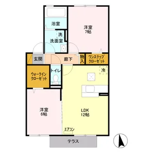 DALTON(ドルトン)【1階】の間取り