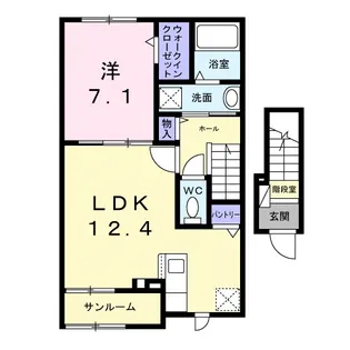 キイライシャン【2階】の間取り