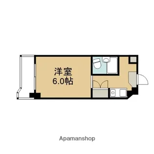 1Rの間取り画像