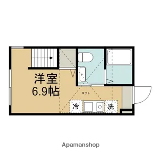 クラージュ橋本【1階】の間取り