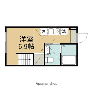 クラージュ橋本【1階】の間取り