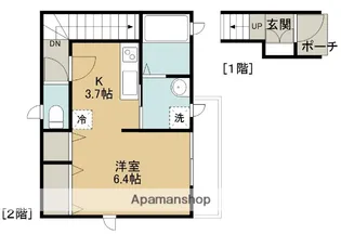 神奈川県相模原市中央区小山1丁目【アパート】の間取り