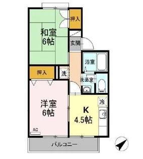 セジュール嶋田【2階】の間取り