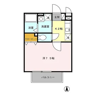 アレーナスM【2階】の間取り