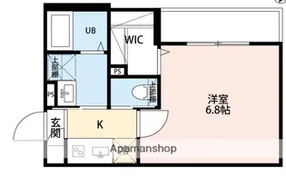 神奈川県相模原市中央区清新6丁目【アパート】の間取り