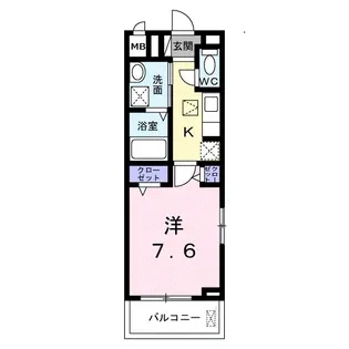 ランタナ【3階】の間取り