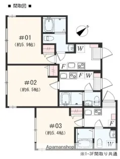アザーレ・パッシオ矢部B【1階】の間取り