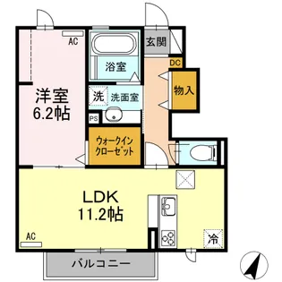 MAISON楓III【1階】の間取り