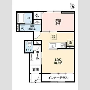 リーブルファイン相模原中央区中央【1階】の間取り