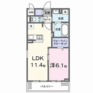 メゾン・ド・フロレゾン【3階】の間取り