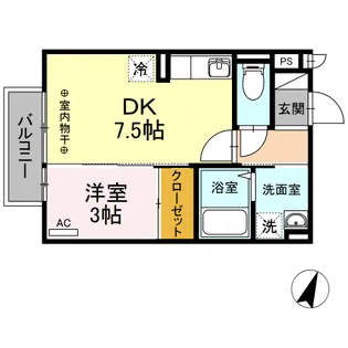 セジュール上鶴間II【2階】の間取り
