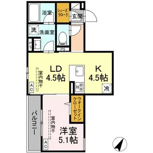 アリアリュクス【2階】の間取り