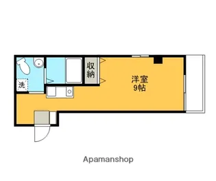 スタジオ・ピルエット【303号室】の間取り